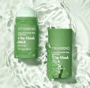 Textura de arcilla de la mascarilla purificante de té verde Lenvorae