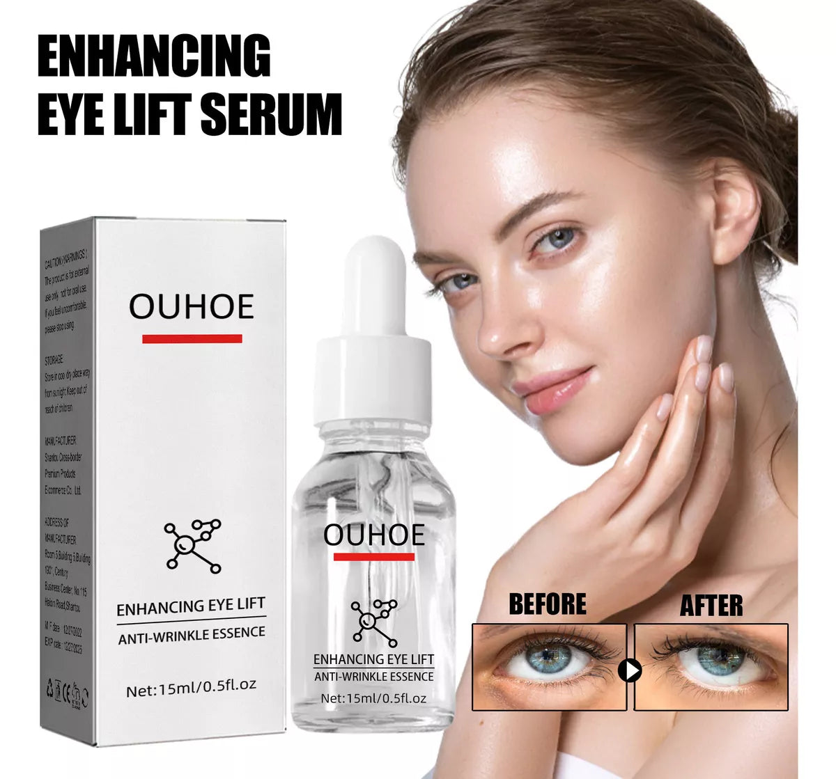 Modo de uso del sérum contorno de ojos Lenvorae mañana y noche